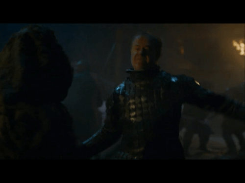 Yep, Ser Alliser's got some game. 