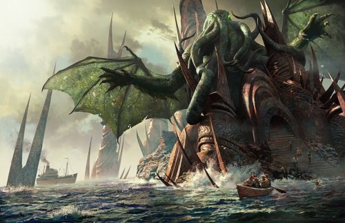 H.P. Lovecraft's old god Cthulhu: bad, bad  numinous!